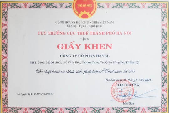 HANEL CHẤP HÀNH TỐT CHÍNH SÁCH PHÁP LUẬT CỦA NHÀ NƯỚC, TÍCH CỰC ĐÓNG GÓP CHO CỘNG ĐỒNG